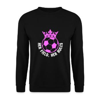 Soccer féminin, Football féminin, Football féminin - Sweat-shirt Unisexe - noir - Devant - Alina (178cm) & Michal (187cm)