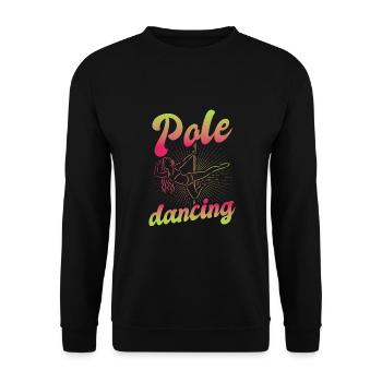 Pole Dance Dancer, Pole Dance, Pole Dancing - Unisex Sweatshirt - black - Front - Alina (178cm) & Michal (187cm)