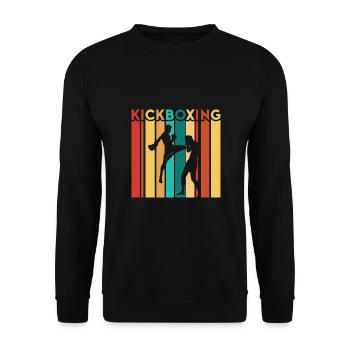 Kickboxer Arts martiaux Kickboxing Kickboxen - Sweat-shirt Unisexe - noir - Devant - Alina (178cm) & Michal (187cm)