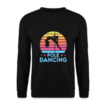 Pole Dance Dancer, Pole Dance, Pole Dancing - Unisex Sweatshirt - black - Front - Alina (178cm) & Michal (187cm)
