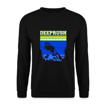 Plongée sous-marine, Plongée sous-marine, Vacances en mer - Sweat-shirt Unisexe - noir - Devant - Alina (178cm) & Michal (187cm)