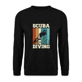 Plongée sous-marine, Plongée sous-marine, Vacances en mer - Sweat-shirt Unisexe - noir - Devant - Alina (178cm) & Michal (187cm)