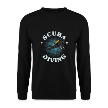 Plongée sous-marine, Plongée sous-marine, Vacances en mer - Sweat-shirt Unisexe - noir - Devant - Alina (178cm) & Michal (187cm)