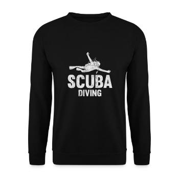 Plongée sous-marine, Plongée sous-marine, Vacances en mer - Sweat-shirt Unisexe - noir - Devant - Alina (178cm) & Michal (187cm)