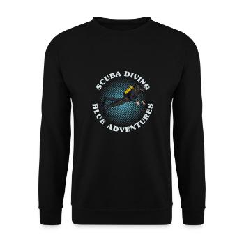Scuba Diving, Scuba Diving, Holiday Sea Diver - Unisex Sweatshirt - black - Front - Alina (178cm) & Michal (187cm)