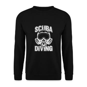 Plongée sous-marine, Plongée sous-marine, Vacances en mer - Sweat-shirt Unisexe - noir - Devant - Alina (178cm) & Michal (187cm)