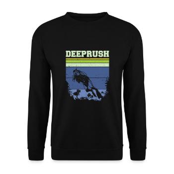 Plongée sous-marine, Plongée sous-marine, Vacances en mer - Sweat-shirt Unisexe - noir - Devant - Alina (178cm) & Michal (187cm)