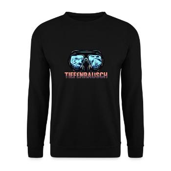 Tauchen, Gerätetauchen, Urlaub Meer Taucher - Unisex Pullover - Schwarz - Vorne - Alina (178cm) & Michal (187cm)