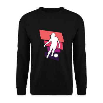Soccer féminin, Football féminin, Football féminin - Sweat-shirt Unisexe - noir - Devant - Alina (178cm) & Michal (187cm)