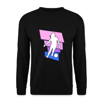 Soccer féminin, Football féminin, Football féminin - Sweat-shirt Unisexe - noir - Devant - Alina (178cm) & Michal (187cm)