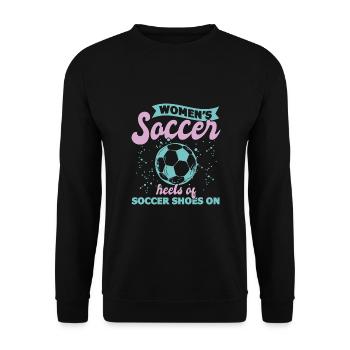 Soccer féminin, Football féminin, Football féminin - Sweat-shirt Unisexe - noir - Devant - Alina (178cm) & Michal (187cm)