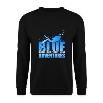 Plongée sous-marine, Plongée sous-marine, Vacances en mer - Sweat-shirt Unisexe - noir - Devant - Alina (178cm) & Michal (187cm)
