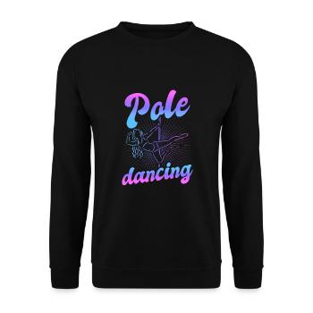 Pole Dance Dancer, Pole Dance, Pole Dancing - Unisex Sweatshirt - black - Front - Alina (178cm) & Michal (187cm)