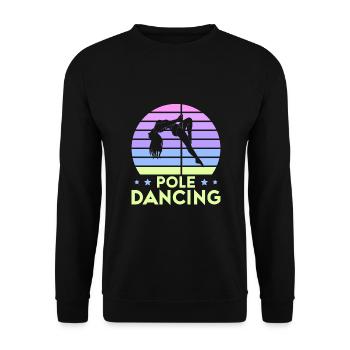 Pole Dance Dancer, Pole Dance, Pole Dancing - Unisex Sweatshirt - black - Front - Alina (178cm) & Michal (187cm)