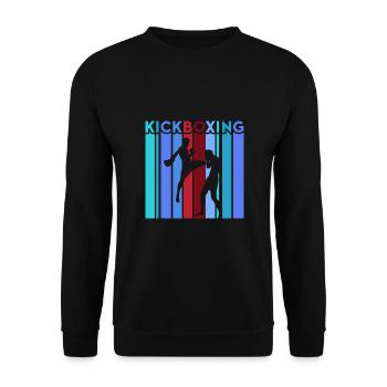 Kickboxer Arts martiaux Kickboxing Kickboxen - Sweat-shirt Unisexe - noir - Devant - Alina (178cm) & Michal (187cm)