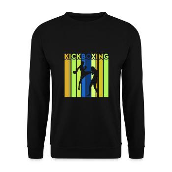 Kickboxer Arts martiaux Kickboxing Kickboxen - Sweat-shirt Unisexe - noir - Devant - Alina (178cm) & Michal (187cm)