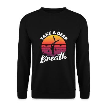 Plongée, Apnée Plongée, Apnée No Limit Apnée Apnée - Sweat-shirt Unisexe - noir - Devant - Alina (178cm) & Michal (187cm)