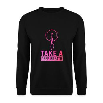 Diving, Apnea Diving, Apnea No Limit Freediving - Unisex Sweatshirt - black - Front - Alina (178cm) & Michal (187cm)