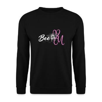 Be you! Self-confidence, positive thinking, motivation - Unisex Sweatshirt - black - Front - Alina (178cm) & Michal (187cm)
