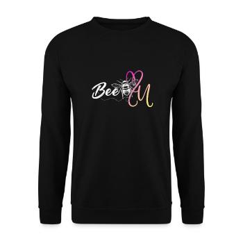 Be you! Self-confidence, positive thinking, motivation - Unisex Sweatshirt - black - Front - Alina (178cm) & Michal (187cm)