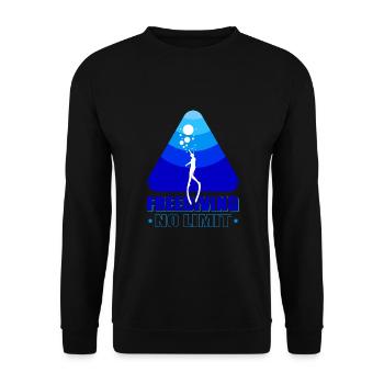 Plongée, Apnée Plongée, Apnée No Limit Apnée Apnée - Sweat-shirt Unisexe - noir - Devant - Alina (178cm) & Michal (187cm)