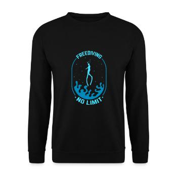 Plongée sous-marine, Plongée sous-marine, Vacances en mer - Sweat-shirt Unisexe - noir - Devant - Alina (178cm) & Michal (187cm)