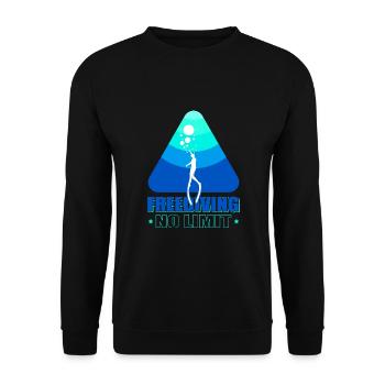 Plongée sous-marine, Plongée sous-marine, Vacances en mer - Sweat-shirt Unisexe - noir - Devant - Alina (178cm) & Michal (187cm)