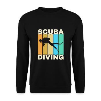 Plongée sous-marine, Plongée sous-marine, Vacances en mer - Sweat-shirt Unisexe - noir - Devant - Alina (178cm) & Michal (187cm)