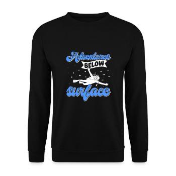 Scuba Diving, Scuba Diving, Holiday Sea Diver - Unisex Sweatshirt - black - Front - Alina (178cm) & Michal (187cm)