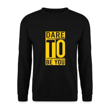 Soyez vous-même ! Confiance en soi, pensée positive, motivation - Sweat-shirt Unisexe - noir - Devant - Alina (178cm) & Michal (187cm)