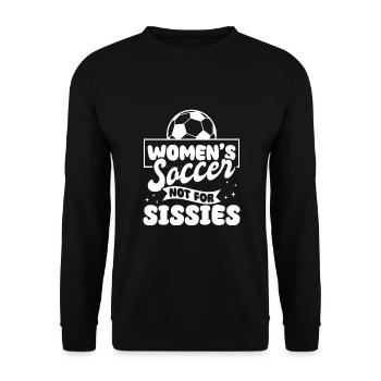 Women's Soccer, Women's Soccer, Women's Soccer - Unisex Sweatshirt - black - Front - Alina (178cm) & Michal (187cm)