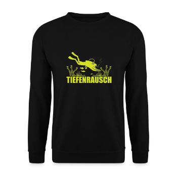 Plongée sous-marine, Plongée sous-marine, Vacances en mer - Sweat-shirt Unisexe - noir - Devant - Alina (178cm) & Michal (187cm)