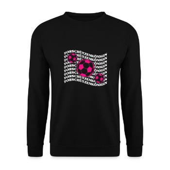 Women's Soccer, Women's Soccer, Women's Soccer - Unisex Sweatshirt - black - Front - Alina (178cm) & Michal (187cm)