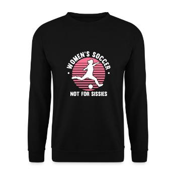 Women's Soccer, Women's Soccer, Women's Soccer - Unisex Sweatshirt - black - Front - Alina (178cm) & Michal (187cm)