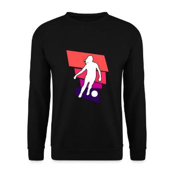 Women's Soccer, Women's Soccer, Women's Soccer - Unisex Sweatshirt - black - Front - Alina (178cm) & Michal (187cm)