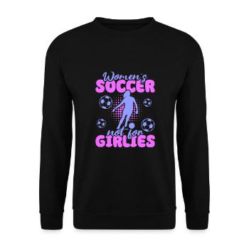 Soccer féminin, Football féminin, Football féminin - Sweat-shirt Unisexe - noir - Devant - Alina (178cm) & Michal (187cm)