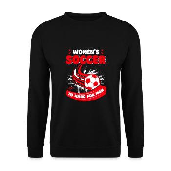 Soccer féminin, Football féminin, Football féminin - Sweat-shirt Unisexe - noir - Devant - Alina (178cm) & Michal (187cm)
