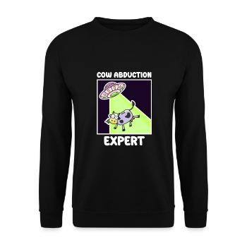Alien, OVNI, UAP, Espace, Objet volant de l’espace - Sweat-shirt Unisexe - noir - Devant - Alina (178cm) & Michal (187cm)