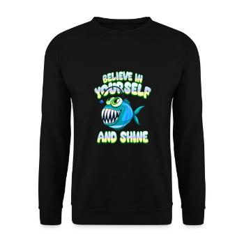 Soyez vous-même ! Confiance en soi, pensée positive, motivation - Sweat-shirt Unisexe - noir - Devant - Alina (178cm) & Michal (187cm)