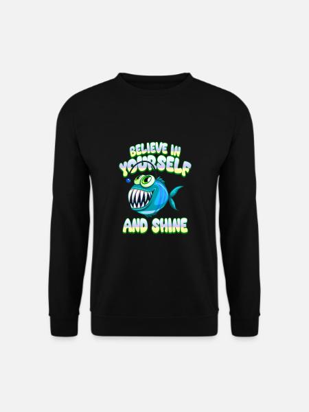 Be you! Selbstvertrauen, positiv Denken Motivation - Unisex Pullover - Schwarz
