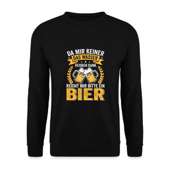 Drôle De Bière Dicton, Festival De Concert De Fête - Sweat-shirt Unisexe - noir - Devant - Alina (178cm) & Michal (187cm)