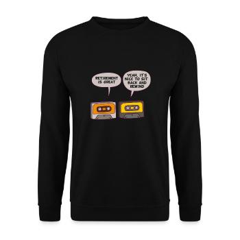 80s Retro CostumeThemed Party Costume 90s Party - Unisex Sweatshirt - black - Front - Alina (178cm) & Michal (187cm)