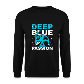 Plongée sous-marine, Plongée sous-marine, Vacances en mer - Sweat-shirt Unisexe - noir - Devant - Alina (178cm) & Michal (187cm)