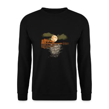 guitar, musician, music band, guitarist, - Unisex Sweatshirt - black - Front - Alina (178cm) & Michal (187cm)