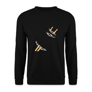 Drums, Drummer, Drummer, Drummer - Unisex Sweatshirt - black - Front - Alina (178cm) & Michal (187cm)