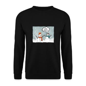 Wissenschaft Nerd Physik Student Witze Geek - Unisex Pullover - Schwarz - Vorne - Alina (178cm) & Michal (187cm)