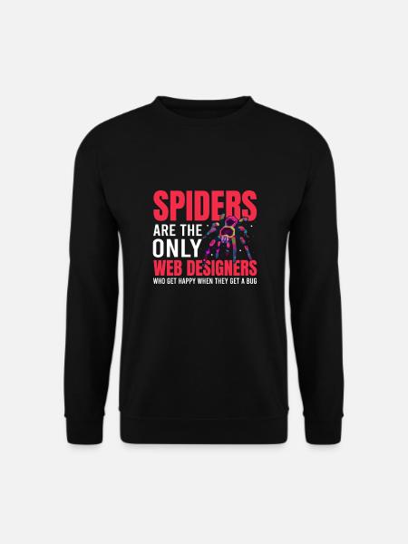 Tarantula Terrarium Amphibian Spider - Unisex Sweatshirt - black