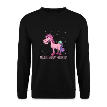 Drôle, Créature Mythique, Dinosaure, Drôle - Sweat-shirt Unisexe - noir - Devant - Alina (178cm) & Michal (187cm)