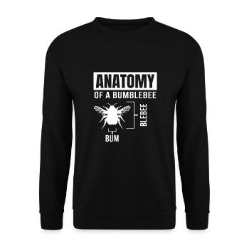 Wissenschaft Nerd Physik Student Witze Geek - Unisex Pullover - Schwarz - Vorne - Alina (178cm) & Michal (187cm)
