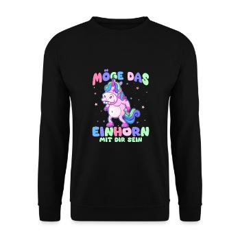Drôle, Créature Mythique, Dinosaure, Drôle - Sweat-shirt Unisexe - noir - Devant - Alina (178cm) & Michal (187cm)